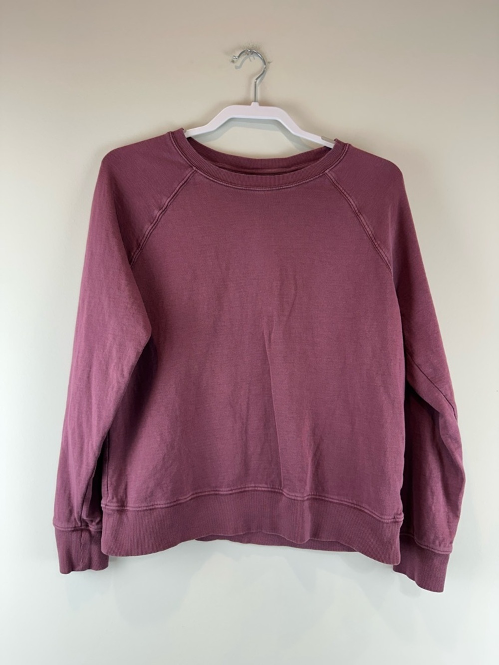 Athleta Dark Red Sundown Athletic Athleisure Long Sleeve Sweatshirt Size Small